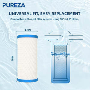 10x4.5 פחמן מסנן מים מחסניות cto כל מים הבית מסנן מסנן מים הביתה תואם fxhtc CB-BB-10 EP-BB - Product Image 2