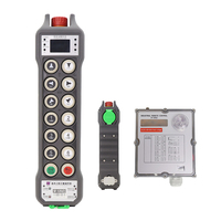 Control Remoto Industrial Inalámbrico Universal para Grúa Torre con Desbloqueo por Huella Dactilar, Transmisor y Receptor de 12 Teclas y Doble Velocidad
