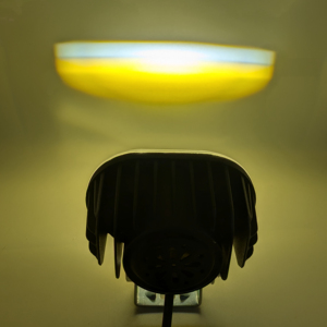 Faros delanteros <span class=keywords><strong>LED</strong></span> RGB de <span class=keywords><strong>2</strong></span> bombillas para motocicletas, coches, luces auxiliares de dos colores - Product Image 4