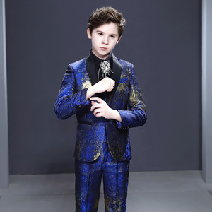 Trajes de Etiqueta para Niños con Estampado de Flores, Ropa de Fiesta Infantil, Traje de Blazer para Actuaciones Escolares, Traje de Hombre de Talla Grande - Product Image 5
