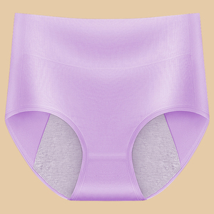 Braguitas Menstruales <span class=keywords><strong>de</strong></span> Cintura Alta para Mujer, Talla Grande, 200 Libras, Diseño Anti-Fugas, Versión Delgada, Algodón Orgánico Antibacteriano - Product Image 6