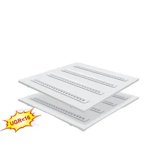 School Hospital Led Office Light 60x60 600*600 120x60 600x600 Ceiling Commercial Square Flat Led Grill Panel Light Lamp