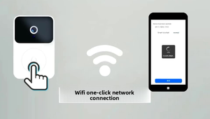 Wholesale Smart Home <b>Wireless</b> Video <b>Doorbell</b> WiFi Security <b>Camera</b> 2-way Audio Night Vision Battery Secure Monitoring - Product Image 6