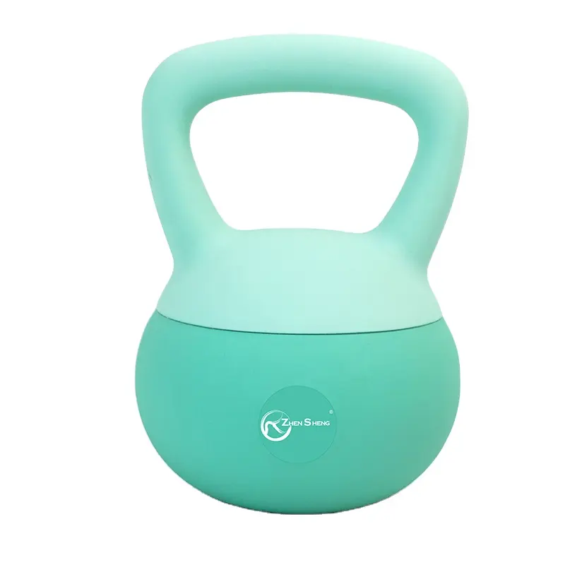 Zhen sheng Fitness zubehör weiche Kettle bell Gewicht 4kg 6kg 8kg 10kg 12kg benutzer definierte Farbe Fitness-Trainer