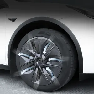 Tesla fabrika modeli Y Hubcap tekerlekler aksesuarları Tesla modeli Y için 19 inç tam kenar Hubcaps