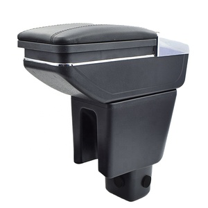Vtear bracciolo in pelle negozio centrale scatola portaoggetti accessori bracciolo filo Car-styling <span class=keywords><strong>interni</strong></span> ABS rosso 14-18 per <span class=keywords><strong>Honda</strong></span> Amaze - Product Image 1
