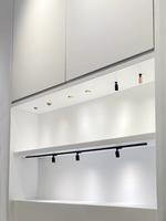 Spot encastré mini design sans cadre en aluminium, dimmable et anti-éblouissement, AC85-265V, pour vitrines et vitrines de boutiques