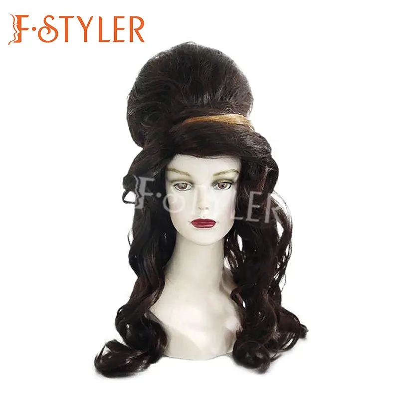 FSTYLER caldo di vendita Cosplay sintetico parrucca resistente al calore vendita all'ingrosso all'ingrosso fabbrica personalizzare la moda regolabile parrucca Costume