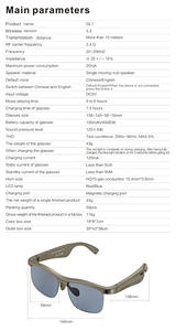 Traduction intelligente par IA <span class=keywords><strong>pour</strong></span> lunettes, traduction en temps réel <span class=keywords><strong>de</strong></span> 100 langues, barre <span class=keywords><strong>de</strong></span> traduction, écoute <span class=keywords><strong>de</strong></span> <span class=keywords><strong>musique</strong></span> Android, lunettes intelligentes - Product Image 6