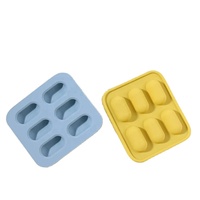 Bac à glaçons en silicone personnalisé avec couvercle pour le stockage des aliments pour bébés facile à libérer au congélateur sorbetière