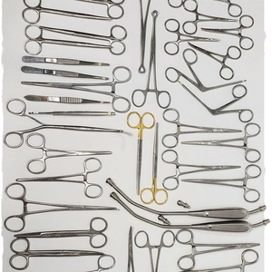 Ensemble d'instruments chirurgicaux en acier inoxydable pour kit de chirurgie mineure, couleur argent, taille personnalisée, réutilisable, certifié CE - Product Image 1