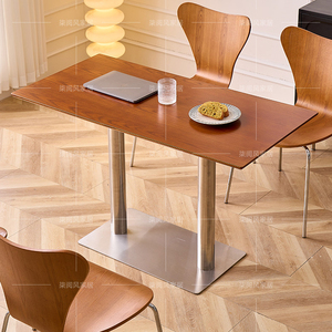 <span class=keywords><strong>Juego</strong></span> <span class=keywords><strong>de</strong></span> <span class=keywords><strong>Comedor</strong></span> Moderno Nórdico <span class=keywords><strong>de</strong></span> Lujo en Acero Inoxidable y Madera Dorada para Restaurante - Product Image 2