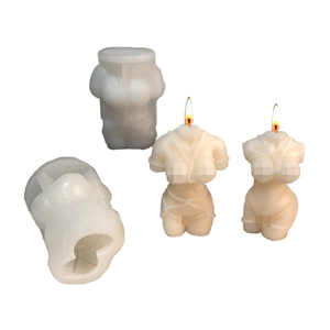 Molde de Silicona <span class=keywords><strong>para</strong></span> Velas y Pasteles con Forma de Cuerpo de <span class=keywords><strong>Mujer</strong></span> Europea, 2 Patrones Clásicos y Populares en 3D - Product Image 4