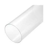 Tube acrylique transparent sur mesure en PMMA, tube rond en plexiglas, service de découpe OEM ODM, cylindre en plastique creux hautement transparent