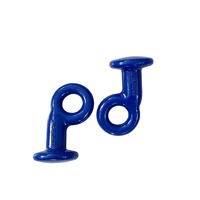 Anneau de pied Helisheng en forme d'œil, crochet d'angle, accessoires de chaîne de liaison, personnalisable, en matériau 40Cr, avec revêtement plastique par pulvérisation