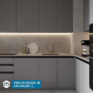 Foshan China Últimas Novo Luxo Glossy Cozinha Armário De Cozinha De Madeira na China - Product Image 2