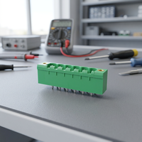 Connecteur de produit Kefa 5.08MM Pas de 8 broches, prise femelle verte, bornier enfichable, type à vis, pour applications PCB