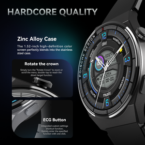 Montre connectée 1,48 pouces grand écran <span class=keywords><strong>Wearfit</strong></span> <span class=keywords><strong>Pro</strong></span> App Assistant vocal Chargeur sans fil Montre connectée pour hommes Montres connectées - Product Image 3