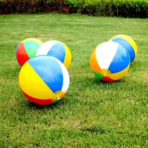 Wholesale Phthlate free colorful 6 panels colorful inflatable beach ball