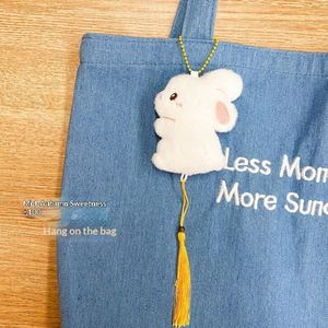 Plush Cartoon Rabbit Doll Pendant Gift for Girl's Cute Schoolbag JYSS Model Charm Car Key Handbag <b>Wallet</b> Charm for Women Gift - Product Image 3