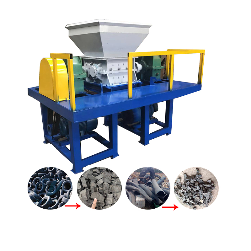 Verkoopprijs Mobiele Schrootwagen Gebruikte Banden Recycling Apparatuur Tegel Rubber Crusher Handel Band Shredder