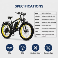 Bicicleta Eléctrica de Montaña de 26 Pulgadas, Todoterreno, de Alta Calidad, con Neumáticos Anchos, OEM, Elektro Fahrrad, Bicicleta Eléctrica para Adultos, E-Bike, MTB
