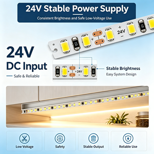 Rubans LED Découpables et Dimmables 3000K 4000K 6500K pour Éclairage Commercial, TV, Voiture, Bar, Décoration, Installation Flexible - Product Image 4