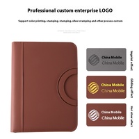 Caja de cuero PU multifuncional A4 personalizable, carpeta de archivos, bolsa con cremallera, soporte para teléfono, logotipo para gerentes de negocios, venta de documentos