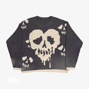 Suéter de la Serie Love You Until Death, Estilo Urbano de Diseñador, Suéter de Punto para Invierno, Suéteres para Mujer - Product Image 3