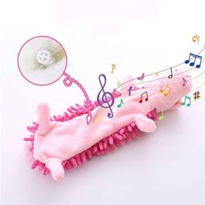 HIPHOPPET OEM dayanıklı köpek çiğneme oyuncakları <span class=keywords><strong>Squeaky</strong></span> & Crinkle interaktif peluş oyuncaklar hiçbir küçük orta büyük köpek için doldurma düz tasarım - Product Image 3