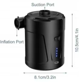 Bomba de Aire Eléctrica de 5200 mAh, Inflador y Desinflador Rápido para Piscinas Infantiles, Juguetes Acuáticos, Colchones Inflables de Camping, Botes Inflables - Product Image 4