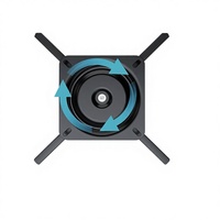 Pièces de rechange pour chaise pivotante moderne de 20/24/28 pouces avec plateau tournant de 10 pouces et mécanisme silencieux à 360 degrés
