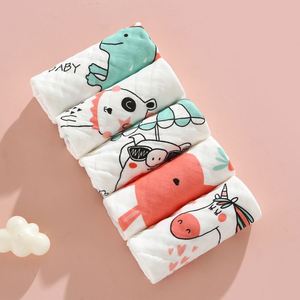 Lightweight High Quality <b>Muslin</b> 6 Layer Burp Cloths for Newborns 30*30cm Cartoon Animal Baby Bath Towel - Product Image 6