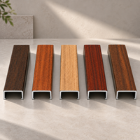 Profils en aluminium à grain de bois avec aspect bois naturel, surface durable résistante à la corrosion et faibles besoins d'entretien