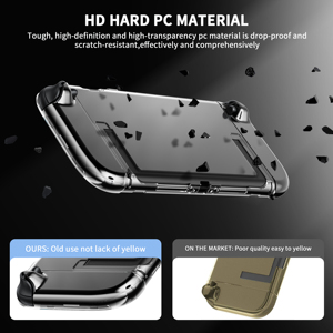 מגן קשיח BJBT לסוויץ' 2 של נינטנדו, מסגרת PC קשיחה עם ידית TPU רכה, עמיד בפני זעזועים, כיסוי לקונסולת משחקים - Product Image 6