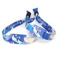 Bracelet RFID ajustable en tissu passif 13,56 MHz 1K pour événements festifs