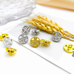 Phụ Nữ Áo Khoác Kẽm Hợp Kim Blazer <span class=keywords><strong>Rhinestone</strong></span> Tùy Chỉnh Thiết Kế Màu Vàng Sương Mù Vàng Cao Cấp Bạc Vàng Chân Nút - Product Image 5