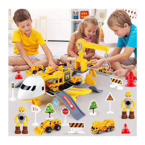 Ensemble de 25 jouets de <span class=keywords><strong>construction</strong></span> de transport, avions et véhicules pour enfants, camion jouet en métal moulé sous pression - Product Image 1