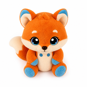 Peluche de Zorro Inteligente con Ojos Emocionales y Voz Repetidora, Juguete de Poliéster y Algodón para el Crecimiento de los Niños, Regalo de Navidad - Product Image 1