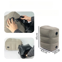 Hauteur réglable PVC voiture repose-pieds oreiller de voyage gonflable bureau sous-coussin pour Q3 A3 A4 Q7 A5 A6 modèles