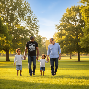 Notre famille est définie par l'amour, pas par le ADN, t-shirt à manches longues, adoption, soins en famille d'accueil - Product Image 3