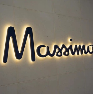 Lettres LED personnalisées pour la publicité extérieure, logo d'entreprise, lettres en acier inoxydable 3D dorées, enseignes lumineuses LED, panneau lumineux LED rétroéclairé - Product Image 4