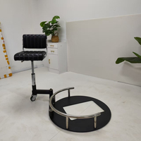 Chaise de barbier professionnelle rotative à 360°, chaise intégrée pour coiffeur, chaise de technicien, tabouret pivotant pour salon de beauté