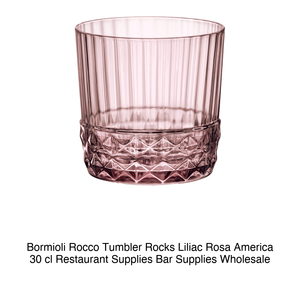 Rocks Glass 30 cl Liliac Pink America' H 8.4 cm Ø 8.4 cm Bormioli Rocco - Product Image 2