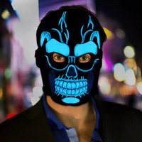 Hora Loca Party Supplies El Panel Luminos Mascaras Halloween Horror Party Maskss Face Halloween
