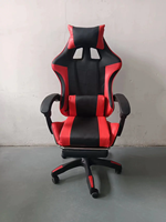 Nouvelle chaise de jeu ergonomique pour la maison, en cuir PU, pivotante à 360 degrés, hauteur réglable, siège élargi et confortable, chaise d'ordinateur
