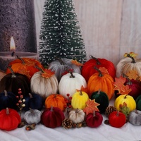 Calabazas Artificiales de Espuma Duradera de la Serie Plata de 20 cm, Hechas a Mano para Uso en Interiores, Decoración de Halloween Personalizable