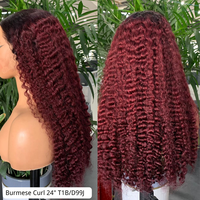 Perruques bouclées 100 % naturelles de type Burmese Curl, vente en gros, perruque frontale en dentelle 13x4 SDD pour femmes noires – Fournisseur de choix