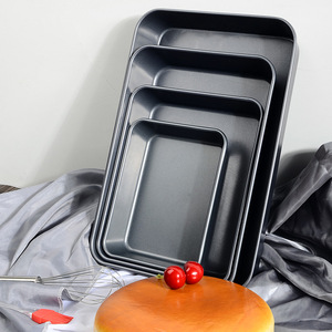 Moule de cuisson rectangulaire multi-tailles en acier au carbone antiadhésif avec revêtement Téflon pour gâteaux, biscuits et pains – Ustensile de cuisson pour four de cuisine - Product Image 4