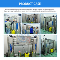 Unité compacte de traitement de l'eau 2000L/h, usine d'eau potable, machine industrielle en acier inoxydable, système d'osmose inverse, système RO pour l'eau